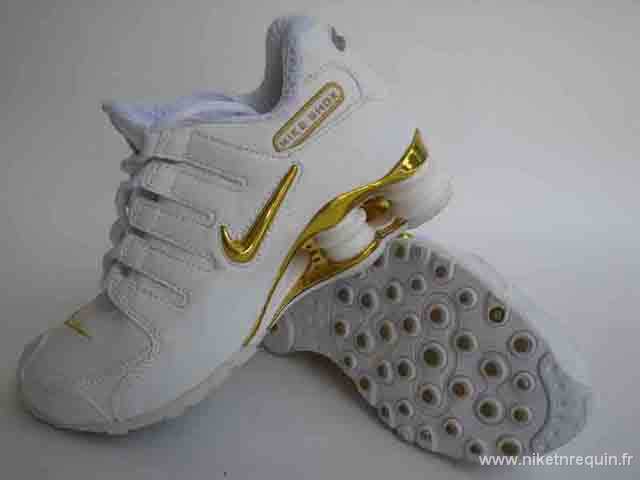 arrial nouvelle Nike Shox NZ en or blanc (2)